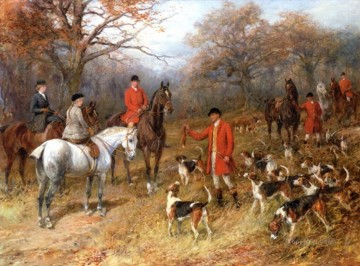 古典的 Painting - ハンターと犬 25
